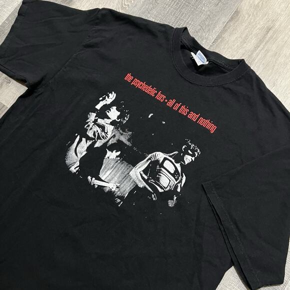 The Psychedlic Furs All Of This And Nothing Black Band Concert Merch T Shirt XL - Picture 3 of 4